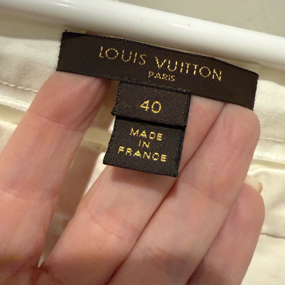 💋Louis Vuitton White Cropped Pants‎ - Picture 5 of 5
